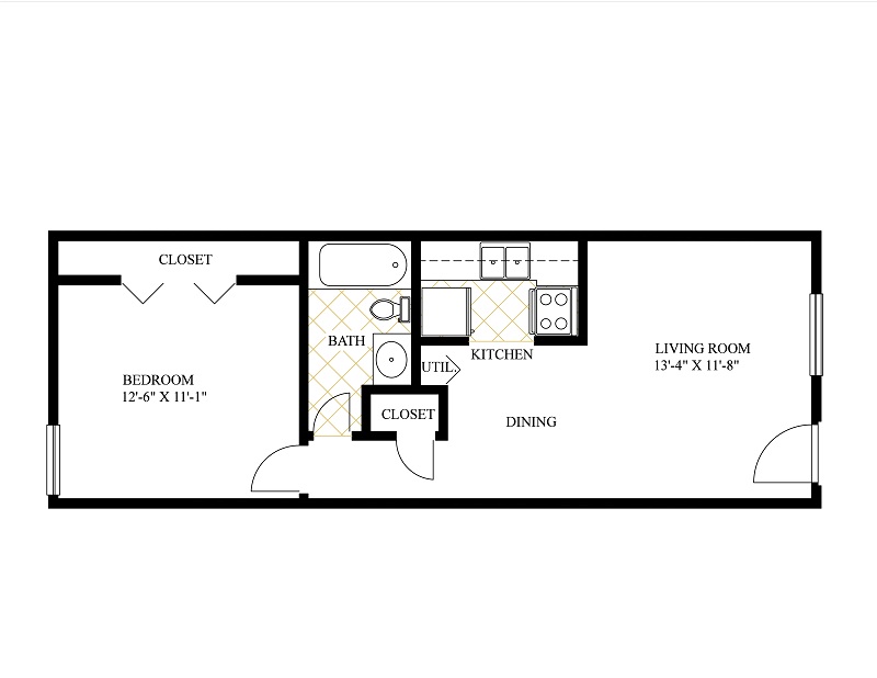 1BR 1BA At Gator View Apartments Closest Apartments To UF And Midtown Circa Properties